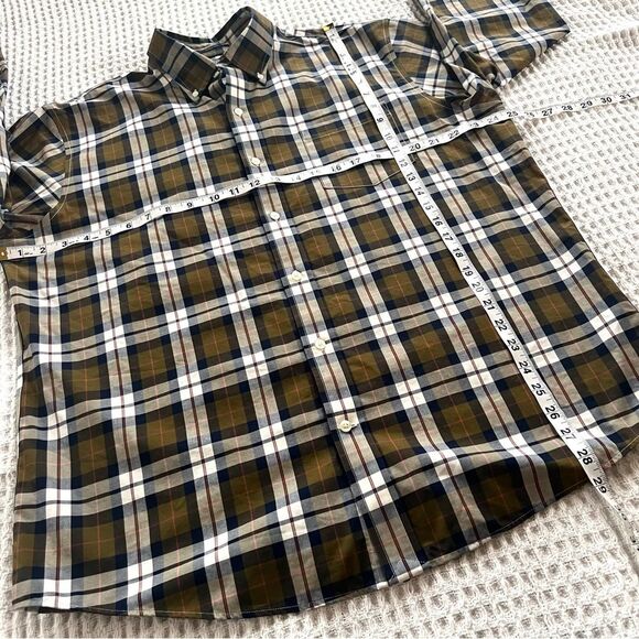 Lands End Men’s No Iron Traditional Fit Long Sleeve Plaid Shirt - Picture 14 of 16